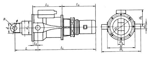 DGT型電動(dòng)推桿外形尺寸