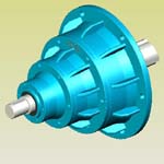 NGW兩級(jí)行星齒輪減速機(jī)實(shí)體模型(JB/T6502-93)