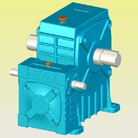 WPEA型蝸輪蝸桿減速機(jī)實(shí)體模型