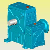 WPEDA型蝸輪蝸桿減速機(jī)實(shí)體模型