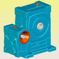 WDEDKA型蝸輪蝸桿減速機(jī)實(shí)體模型