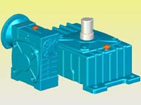 WDEDO型蝸輪蝸桿減速機(jī)實(shí)體模型