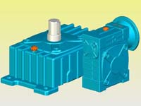 WDEDO型蝸輪蝸桿減速機(jī)實(shí)體模型