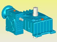 WDEDO型蝸輪蝸桿減速機(jī)實(shí)體模型