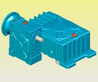 WDEDX型蝸輪蝸桿減速機(jī)實(shí)體模型