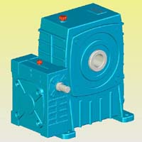 WDEKA型蝸輪蝸桿減速機(jī)實(shí)體模型