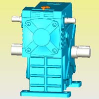 WPES型蝸輪蝸桿減速機(jī)實(shí)體模型