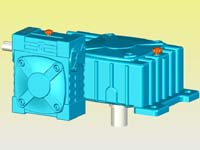 WPEX型蝸輪蝸桿減速機(jī)實(shí)體模型