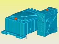 WPEX型蝸輪蝸桿減速機(jī)實(shí)體模型