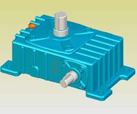 WPO型蝸輪蝸桿減速機(jī)實(shí)體模型
