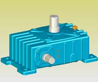 WPO型蝸輪蝸桿減速機(jī)實(shí)體模型