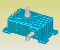 WPO型蝸輪蝸桿減速機(jī)實(shí)體模型