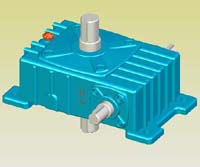WPO型蝸輪蝸桿減速機(jī)實(shí)體模型
