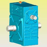 WPW型蝸輪蝸桿減速機(jī)實(shí)體模型