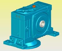 WDWDKV型蝸輪蝸桿減速機(jī)實(shí)體模型