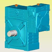 WPWE型蝸輪蝸桿減速機(jī)實(shí)體模型