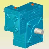 WPWE型蝸輪蝸桿減速機(jī)實(shí)體模型