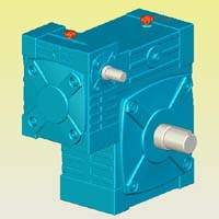 WPWE型蝸輪蝸桿減速機(jī)實(shí)體模型