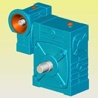 WDWED型蝸輪蝸桿減速機(jī)實(shí)體模型