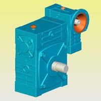 WDWED型蝸輪蝸桿減速機(jī)實(shí)體模型