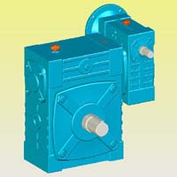 WDWED型蝸輪蝸桿減速機(jī)實(shí)體模型