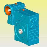 WDWEDK型蝸輪蝸桿減速機(jī)實(shí)體模型