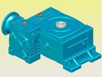 WDWEDKO型蝸輪蝸桿減速機(jī)實(shí)體模型