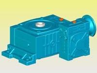 WDWEDKO型蝸輪蝸桿減速機(jī)實(shí)體模型