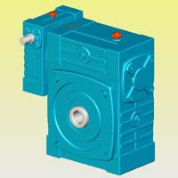 WPWEK型蝸輪蝸桿減速機(jī)實(shí)體模型