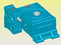 WPWEKO型蝸輪蝸桿減速機(jī)實(shí)體模型