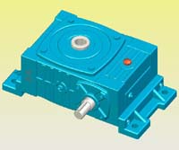 WPWKO型蝸輪蝸桿減速機實體模型