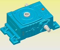 WPWKO型蝸輪蝸桿減速機實體模型