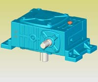WPWX型蝸輪蝸桿減速機(jī)實(shí)體模型