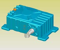 WPX型蝸輪蝸桿減速機(jī)實(shí)體模型