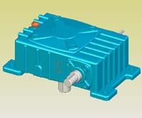 WPX型蝸輪蝸桿減速機(jī)實(shí)體模型