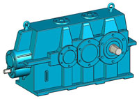 YK系列圓錐—圓柱齒輪減速器實體模型