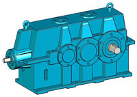 YK系列圓錐—圓柱齒輪減速器實體模型