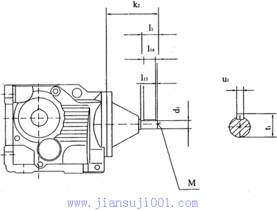 TXK37-TXK157底腳步安裝無電機輸入軸相關(guān)尺寸