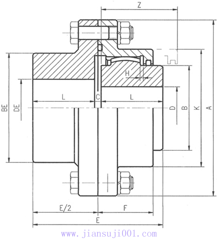 DY-EB型單面嚙合聯(lián)軸器