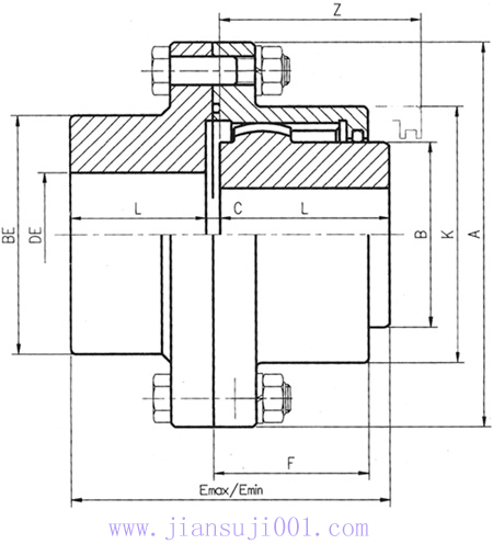 DY-MEB型單面嚙合單面滑動聯(lián)軸器