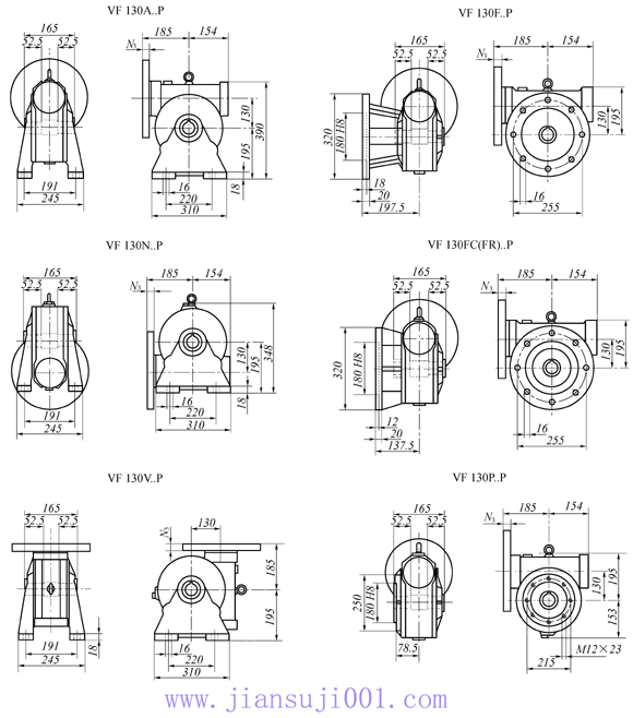 VF130..Pϵ��΁݆΁�U�p�ٙC���μ����b�ߴ�
