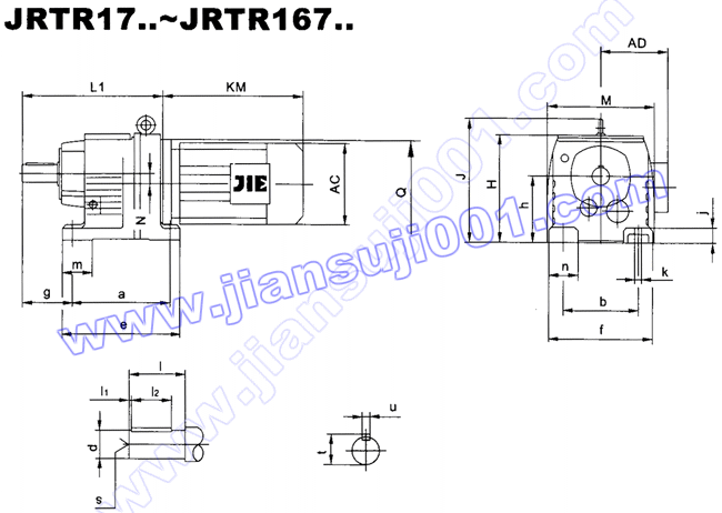 JRTR斜齒輪減速電機(jī)