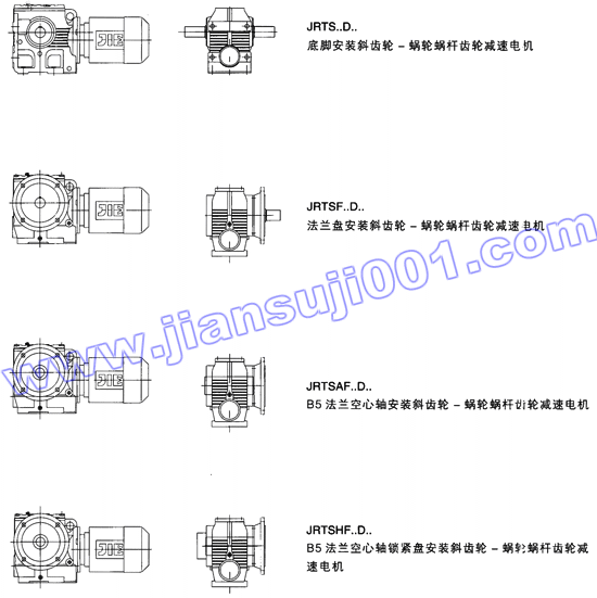 JRTS斜齒輪——蝸輪蝸桿減速電機(jī)