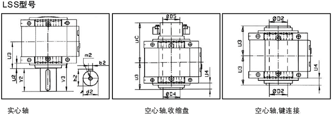 MC系列硬齒面中型齒輪減速機(jī)安裝尺寸(2級(jí)錐齒輪斜齒輪減速器垂直安裝)