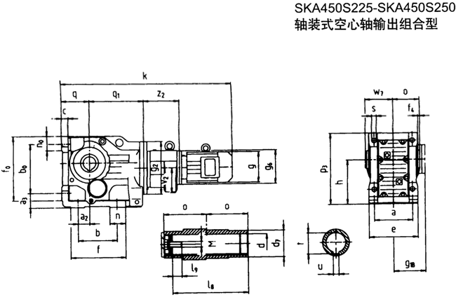SK系列斜齒輪—蝸旋傘齒輪減速電機(jī)