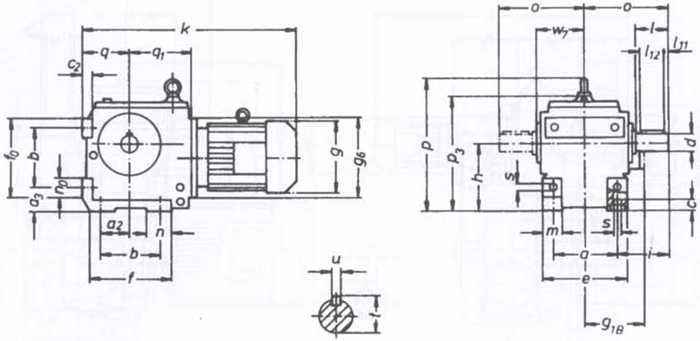 SW斜齒輪—蝸輪蝸桿減速電機(jī)