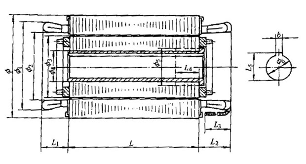 YSR-Z系列制冷機用耐氟三相異步電動機外形及安裝尺寸