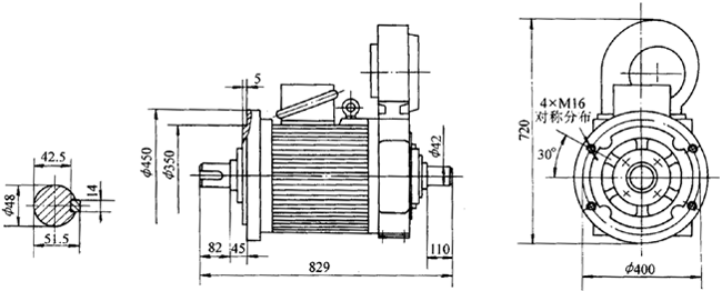 YTD335型外形尺寸圖(IM3002)